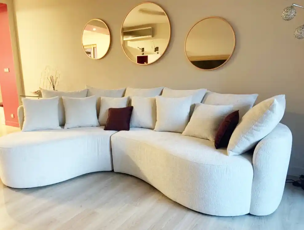 Salon premium Cannes - Rénovation appartement par architecte d'intérieur Décors Pariss